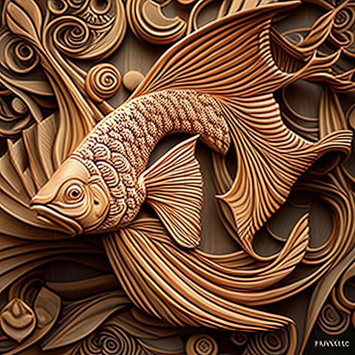 3D модель Разновидность рыбы Калико (STL)